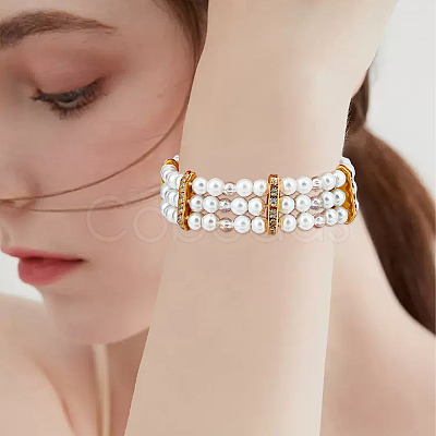 180Pcs 2 Colors 3-Hole Iron Grade A Rhinestone Bridge Spacers RB-BBC0001-03-1