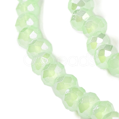 Baking Electroplate Glass Beads Strands X-DGLA-A039-J4mm-B10-1
