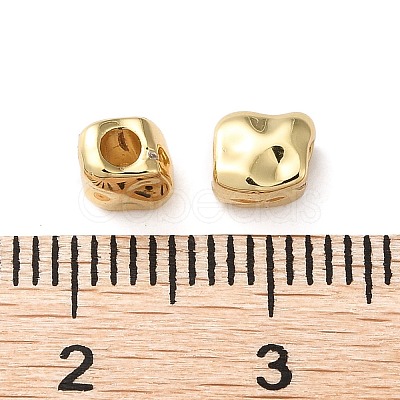 Rack Plating Brass Spacer Beads KK-K346-30G-1