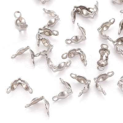 Tarnish Resistant Stainless Steel Bead Tips X-STAS-R061-05-1