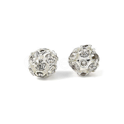 Brass Rhinestone Beads LS-RB-A019-8mm-01S-1