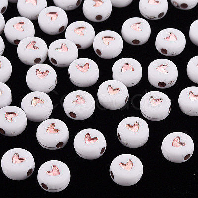 Plating Acrylic Beads PACR-YWC0001-01-1