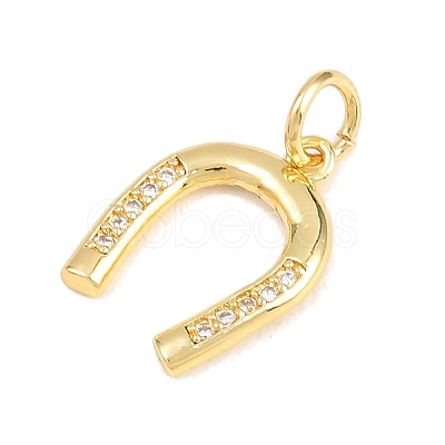 Brass Micro Pave Cubic Zirconia Pendants KK-H273-40G-01-1