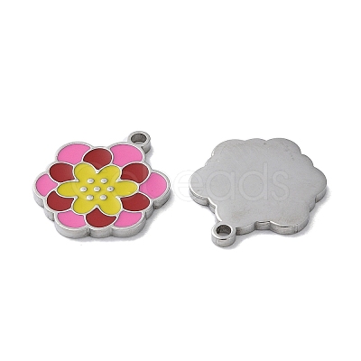 304 Stainless Steel Pendants STAS-C083-12P-01-1