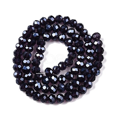 Electroplate Glass Beads Strands EGLA-A044-T6mm-A15-1