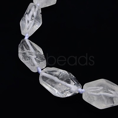 Natural Gemstone Quartz Crystal Beads Strands G-L159-09-1