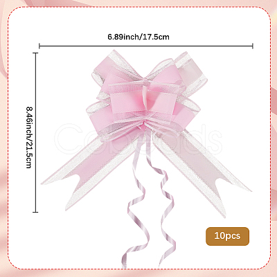 Plastic Bowknot Pull Bows AJEW-WH20064-74F-1