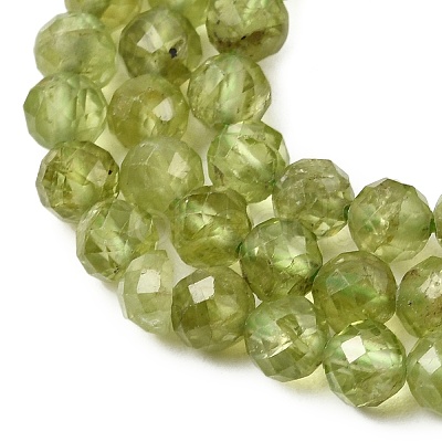 Natural Peridot Beads Strands G-P603-C-4mm-01-1