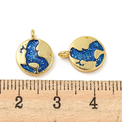 Rack Plating Brass Charms KK-R153-09G-1