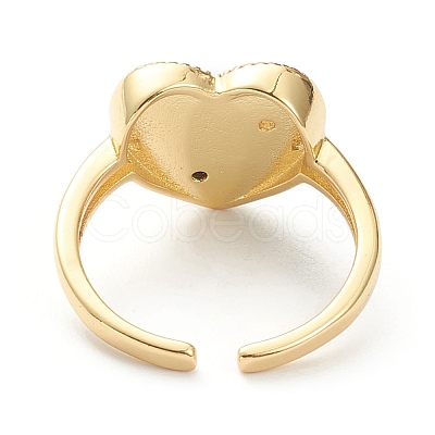Brass Micro Pave Cubic Zirconia Finger Rings RJEW-P021-01H-1