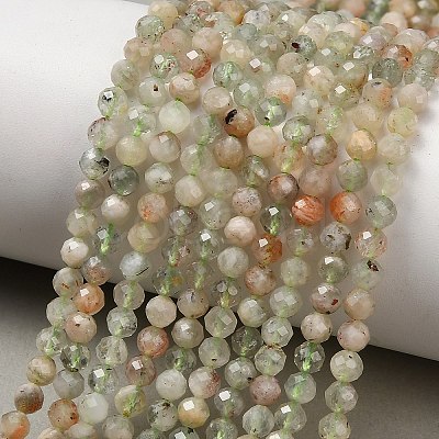 Natural Arusha Sunstone Beads Strands G-F838-A02-4mm-1