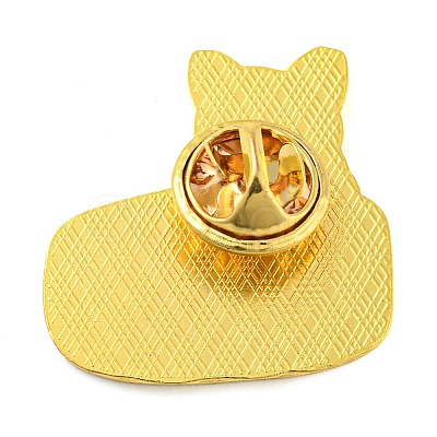 Golden Zinc Alloy Brooches JEWB-Z015-01B-1