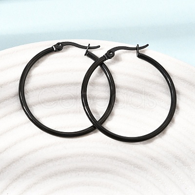 201 Stainless Steel Hoop Earrings SA-CBA4A0D-16EB-B-1