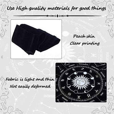 1Pc Double-Sided Velvet Tarot Cards Storage Bags TP-CN0001-27B-1