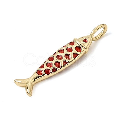 Brass Enamel Pendants KK-CBA960E-06B-G-1