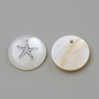 Freshwater Shell Pendants X-SHEL-Q010-001P-1