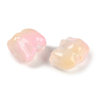 Spray Painted Glass Beads GLAA-Z007-04K-1