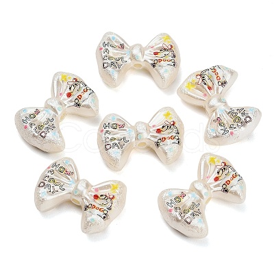 Textured Opaque Acrylic Beads AC-CBA36B6-09D-1