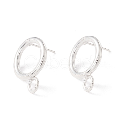 304 Stainless Steel Stud Earring Findings STAS-P308-02B-S-1