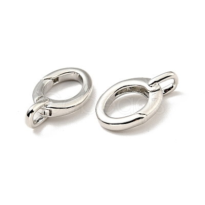 Brass Spring Gate Rings KK-G416-59P-1