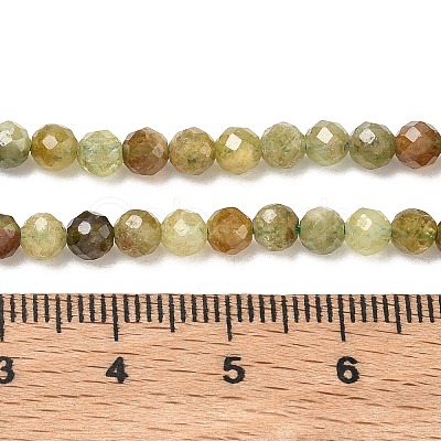Natural Green Garnet Beads Strands G-Z161-A03-4mm-1