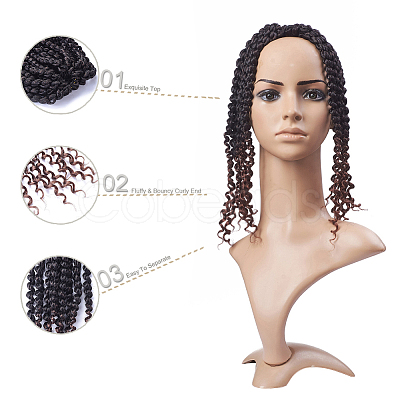 Spring Twist Ombre Colors Crochet Braids Hair OHAR-G005-25-1