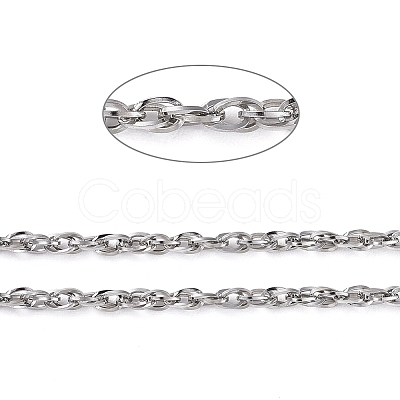 Tarnish Resistant 304 Stainless Steel Rope Chains CHS-F003-05P-A-1