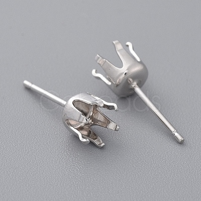 925 Sterling Silver Stud Earrings Findings STER-I005-16P-1
