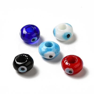 Handmade Evil Eye Lampwork Beads LAMP-A153-08-M-1