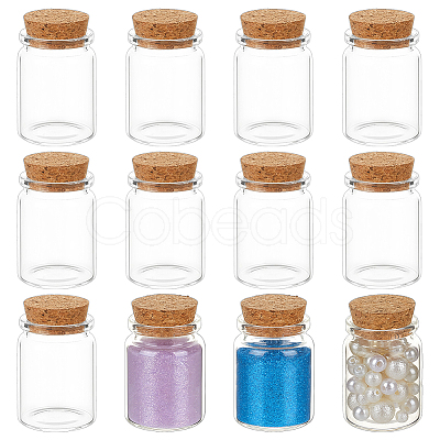 Glass Wishing Bottles for Bead Containers AJEW-WH0871-38C-1