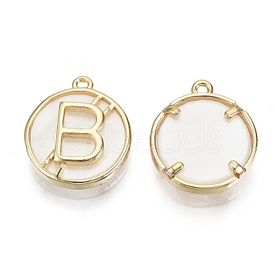 Brass Cat Eye Charms KK-T056-69G-NF-1