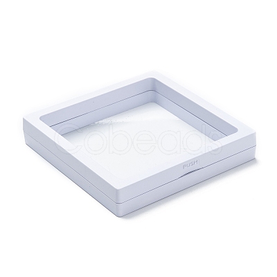 Square Transparent PE Thin Film Suspension Jewelry Display Box CON-D009-01C-05-1