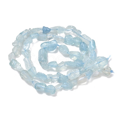 Natural Aquamarine Beads Strands G-K203-46-1