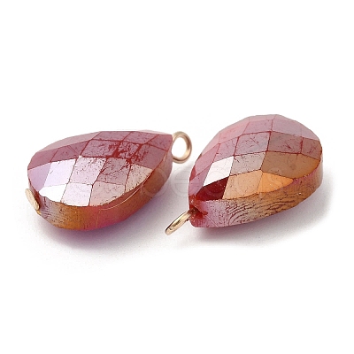 Imitation Jade Glass Pendants KK-Q777-02G-06-1