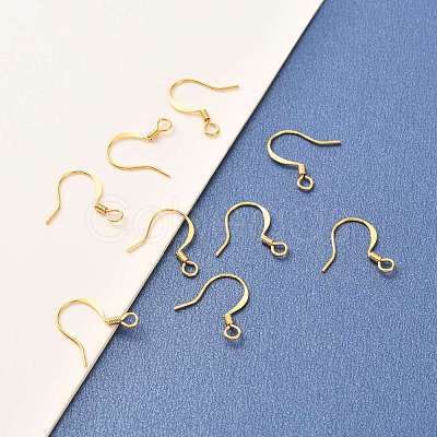 Brass Earring Hooks KK-F824-015A-G-1