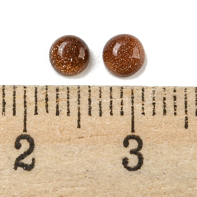 Synthetic Goldstone Cabochons G-H309-03-09-1