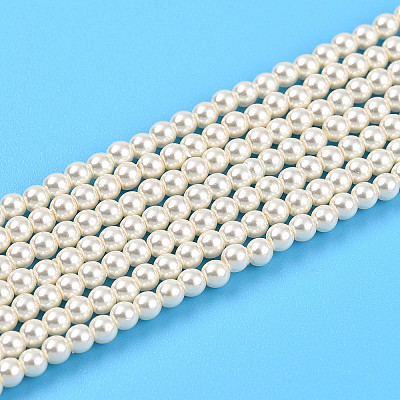 Baking Paint Pearlized Glass Pearl Bead Strands HY-N002-2mm-A11-1