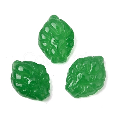 Dyed Natural White Jade Carved Nine Tailed Fox Links Connector Charms G-D105-01A-1