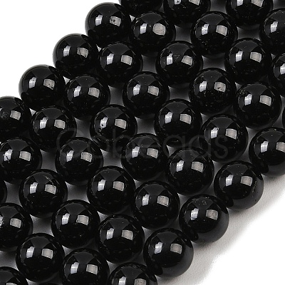 Natural Tourmaline Bead Strands G-H1603-12mm-1