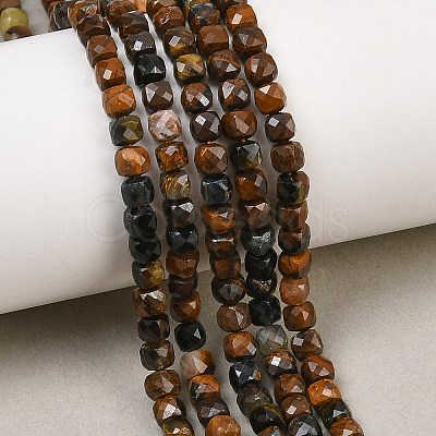 Natural Tiger Eye Beads Strands X-G-B107-B02-02-1