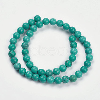 Natural Howlite Beads Strands X-G-K205-02-6mm-1