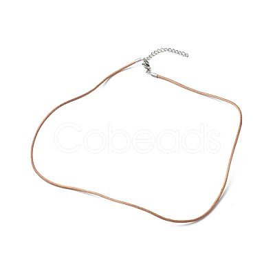 Cowhide Leather Choker Necklaces NJEW-JN03597-02-1