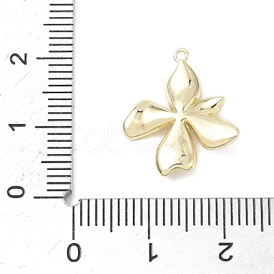 Brass Micro Pave Clear Cubic Zirconia Pendants KK-Z106-01G-02-1