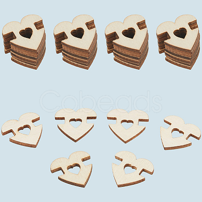 1 Set 1-Hole Wood Buttons BUTT-CY0001-16A-1