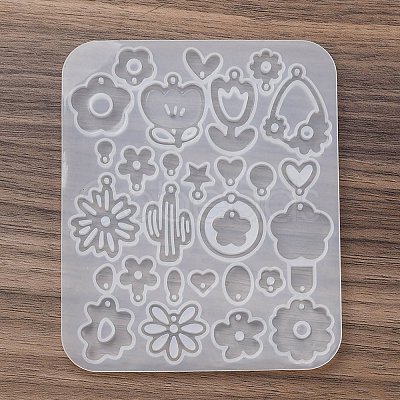 Pendant Silicone Molds AJEW-S041-04C-1
