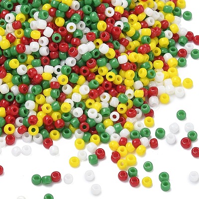 4 Colors 11/0 Christmas TOHO Round Seed Beads SEED-X0058-28-1