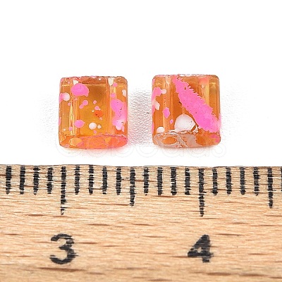 2-Hole Transparent Glass Seed Beads SEED-S023-30C-14-1