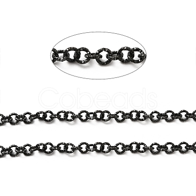 Ion Plating(IP) 304 Stainless Steel Textured Cable Chains STAS-B040-02B-1