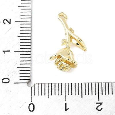 Brass Micro Pave Clear Cubic Zirconia Pendants KK-Z106-01G-03-1