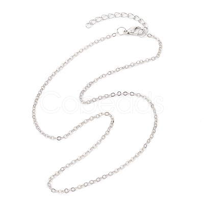 Brass Cable Chain Necklaces NJEW-JN04511-03-1